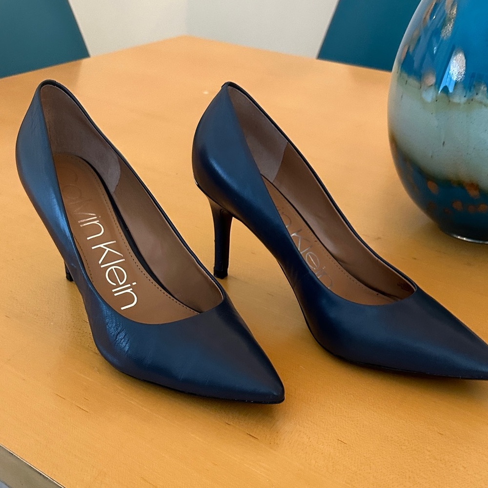 Calvin Klein Gayle Navy Blue Heels